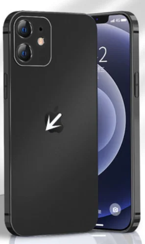 Черный чехол для iPhone 7, 8, 7+, 8+, X, Xs, Max, 11, Pro, Pro Max, XR,12, Pro,max,mini