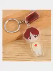 Тёмно-бордовый акриловые брелки BTS
