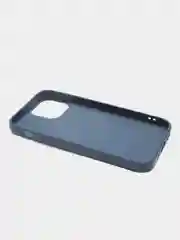 Темно-синий чехол для iPhone 13 mini силиконовый матовый, однотонный