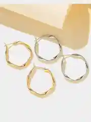 Минималистичные С-образные женские  серьги