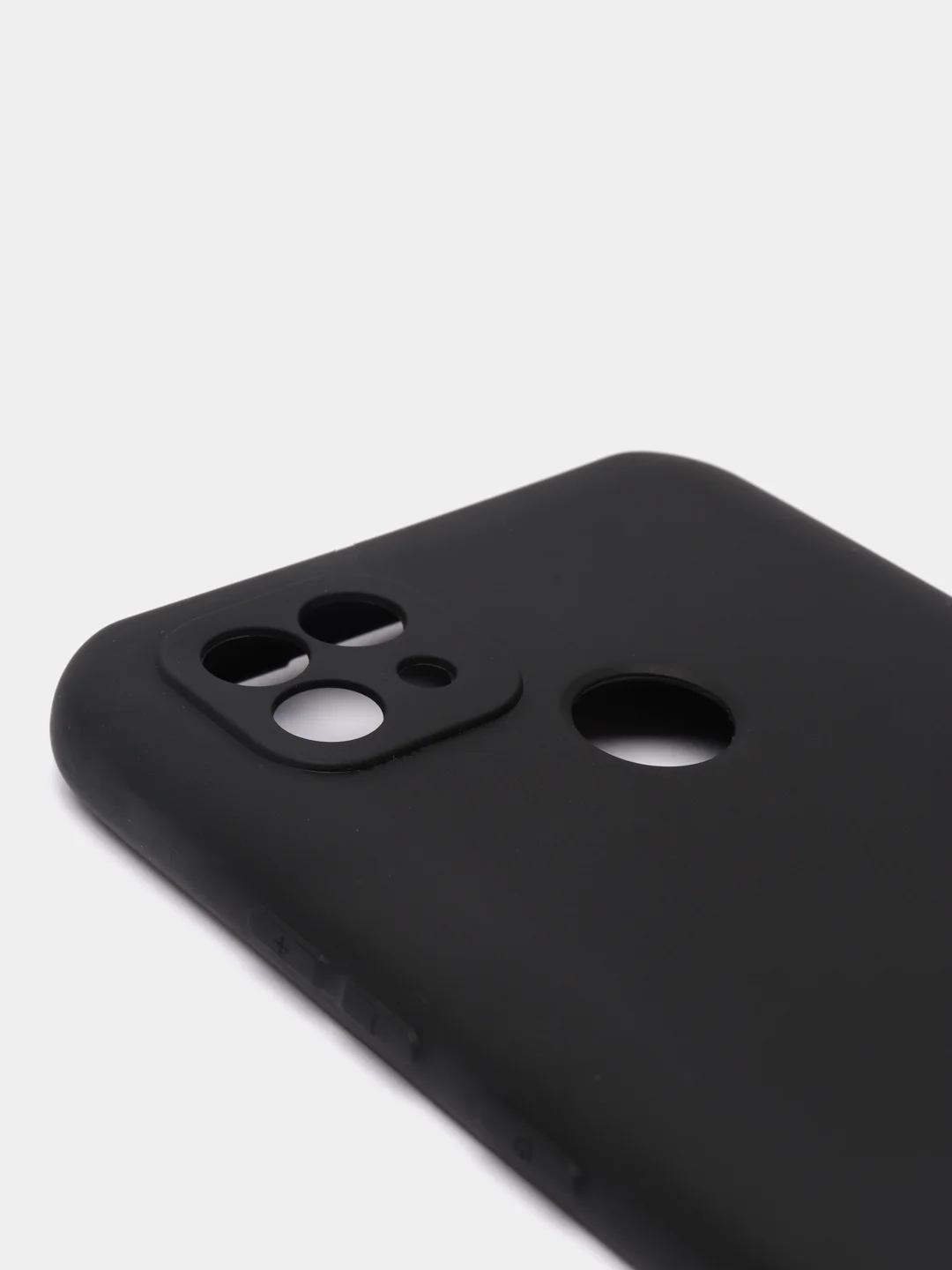 Черный чехол силиконовый Realme C21 Реалми С21 цветной, матовый