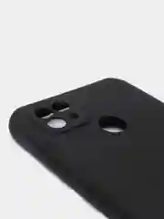 Черный чехол силиконовый Realme C21 Реалми С21 цветной, матовый