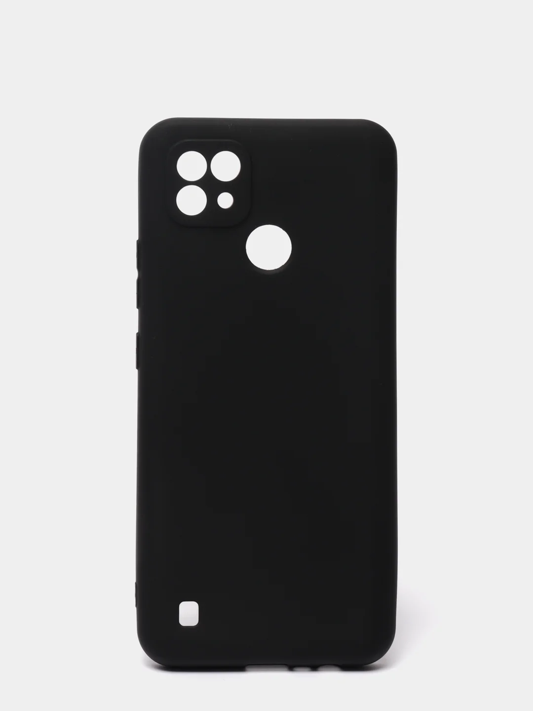 Черный чехол силиконовый Realme C21 Реалми С21 цветной, матовый