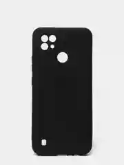 Черный чехол силиконовый Realme C21 Реалми С21 цветной, матовый