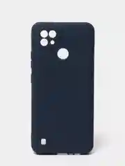 Темно-синий чехол силиконовый Realme C21 Реалми С21 цветной, матовый