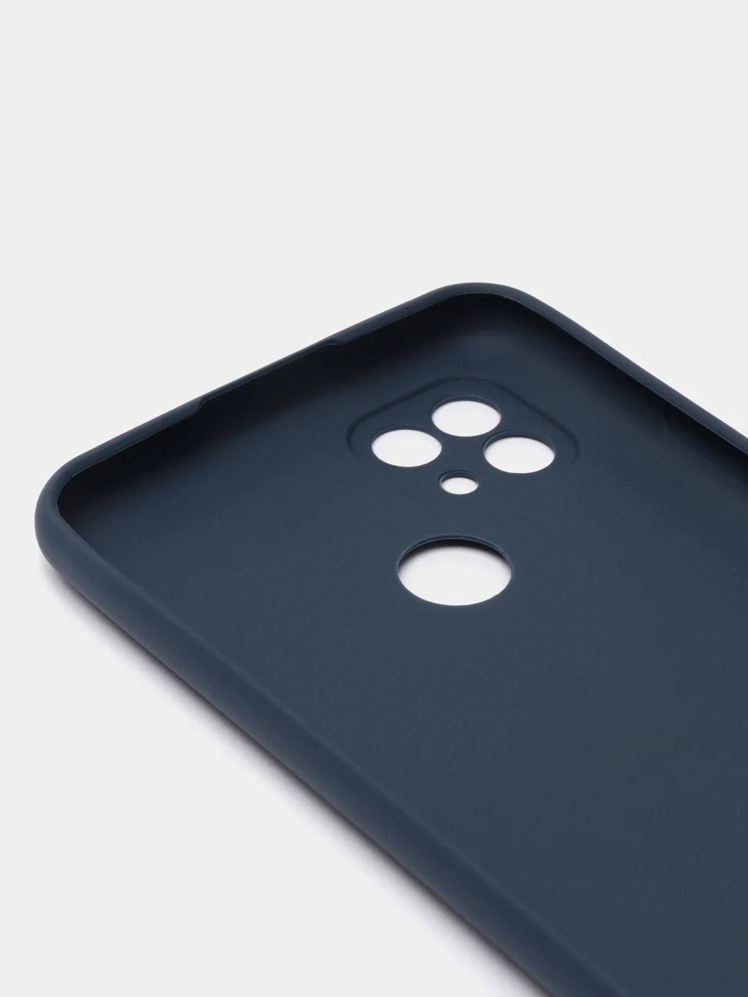 Темно-синий чехол силиконовый Realme C21 Реалми С21 цветной, матовый