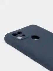 Темно-синий чехол силиконовый Realme C21 Реалми С21 цветной, матовый