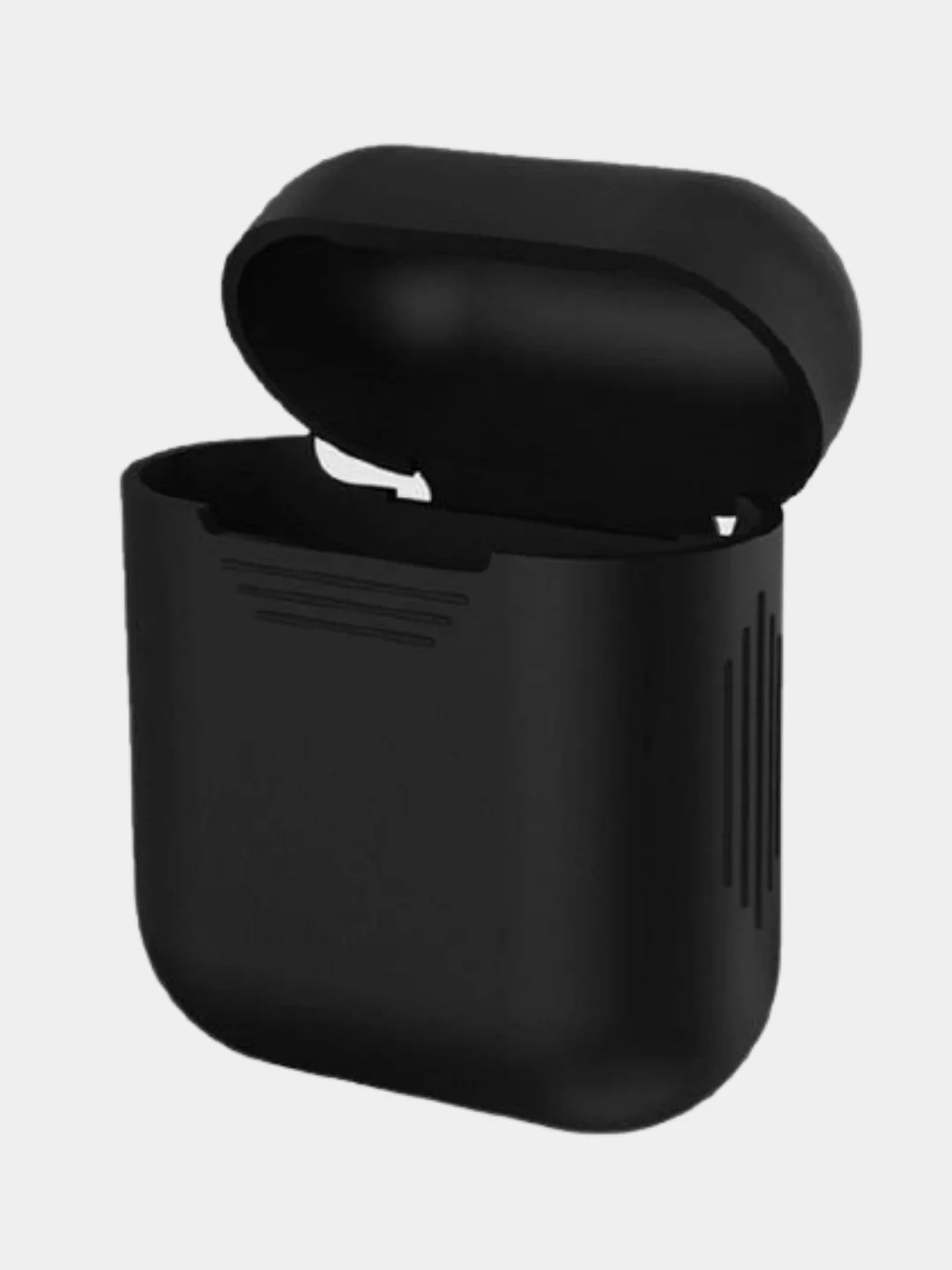 Тёмно-серый силиконовый чехол AirPods 1,2