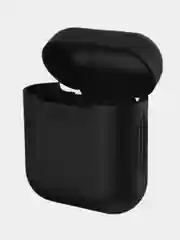Тёмно-серый силиконовый чехол AirPods 1,2