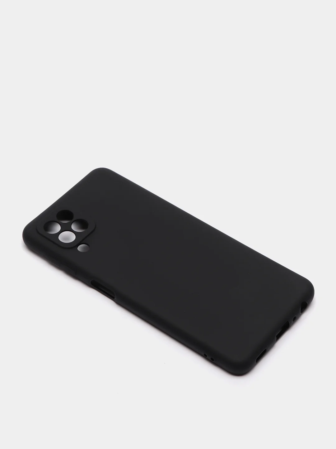 Чехол силиконовый черный матовый Samsung A02S / A02 / A22 / A32 / A12 / A51 / A21S / A31