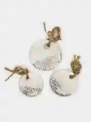 Серебряный ёлочное украшение, 3 вида