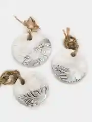Серебряный ёлочное украшение, 3 вида