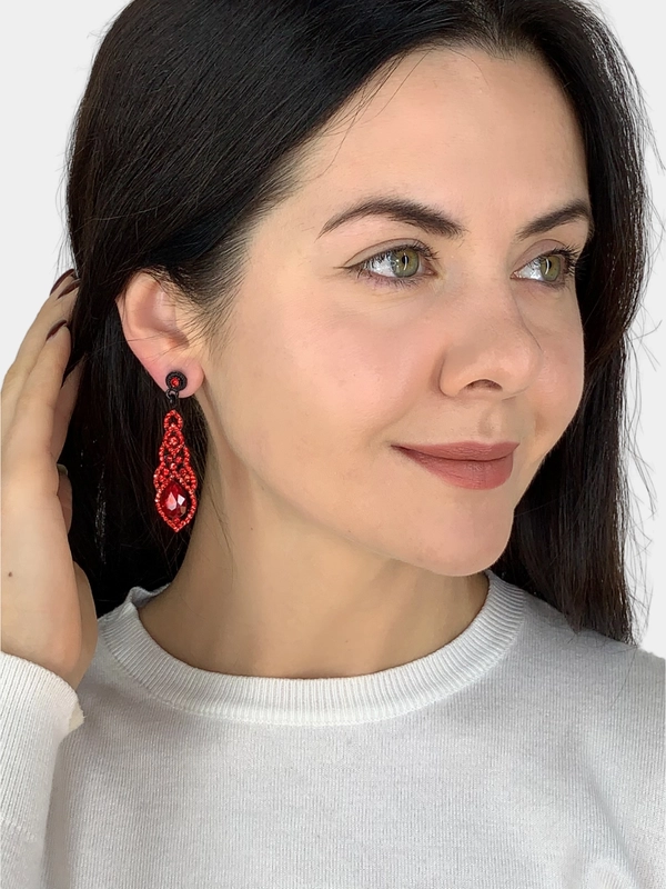 Серьги женские нарядные