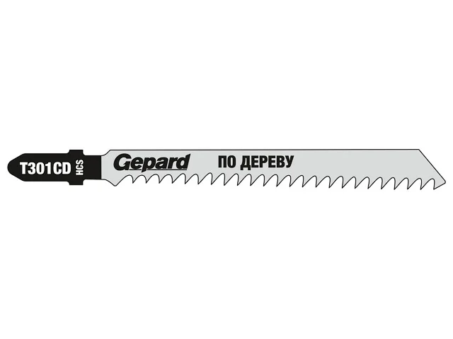 Пилки для лобзика по дереву GEPARD, 2 штуки