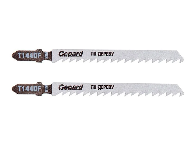Пилки для лобзика по дереву GEPARD, 2 штуки