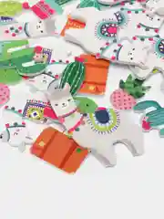 Наклейки из eva "Ламы и кактус", 24 штуки, Юнландия