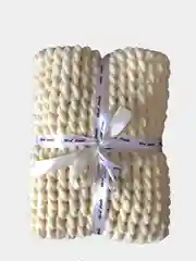 Плед детский плюшевый ручной вязки Alize puffy