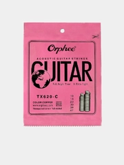 Цветные струны для акустической гитары ORPHEE TX620-C (10-47). Комплект разноцветных струн
