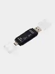 OTG Картридер USB 3 в 1 D-178 Type C & Micro USB TF/SD