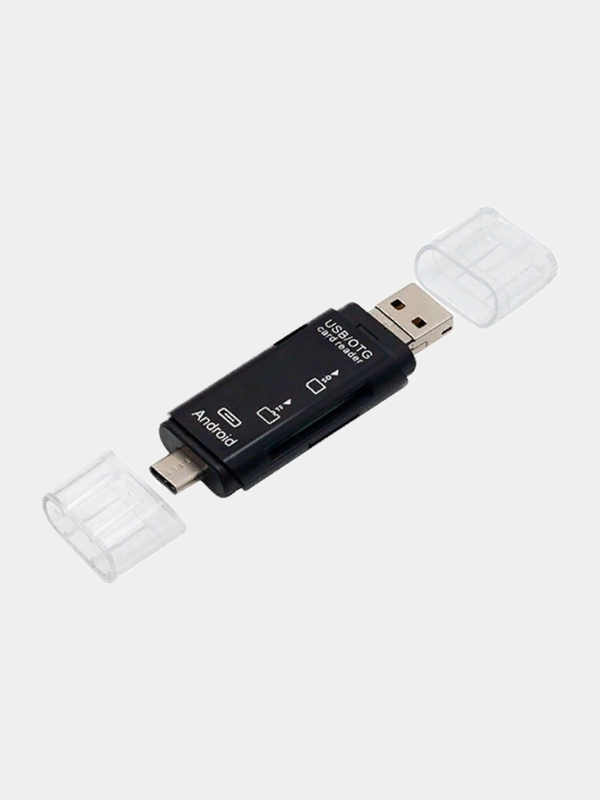 OTG Картридер USB 3 в 1 D-178 Type C & Micro USB TF/SD