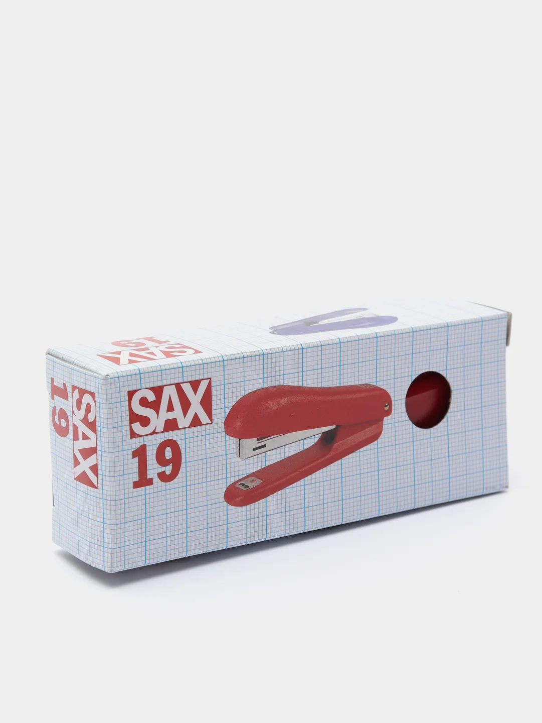 Степлер Sax 19, до 10 листов, красный