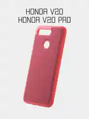 Бордовый чехол джинсовый Huawei Y5 2018/Y5 2019/Y6 2018/Y6 2019/Honor 7A/7A Pro/8A/8S/V20/V20 Pro