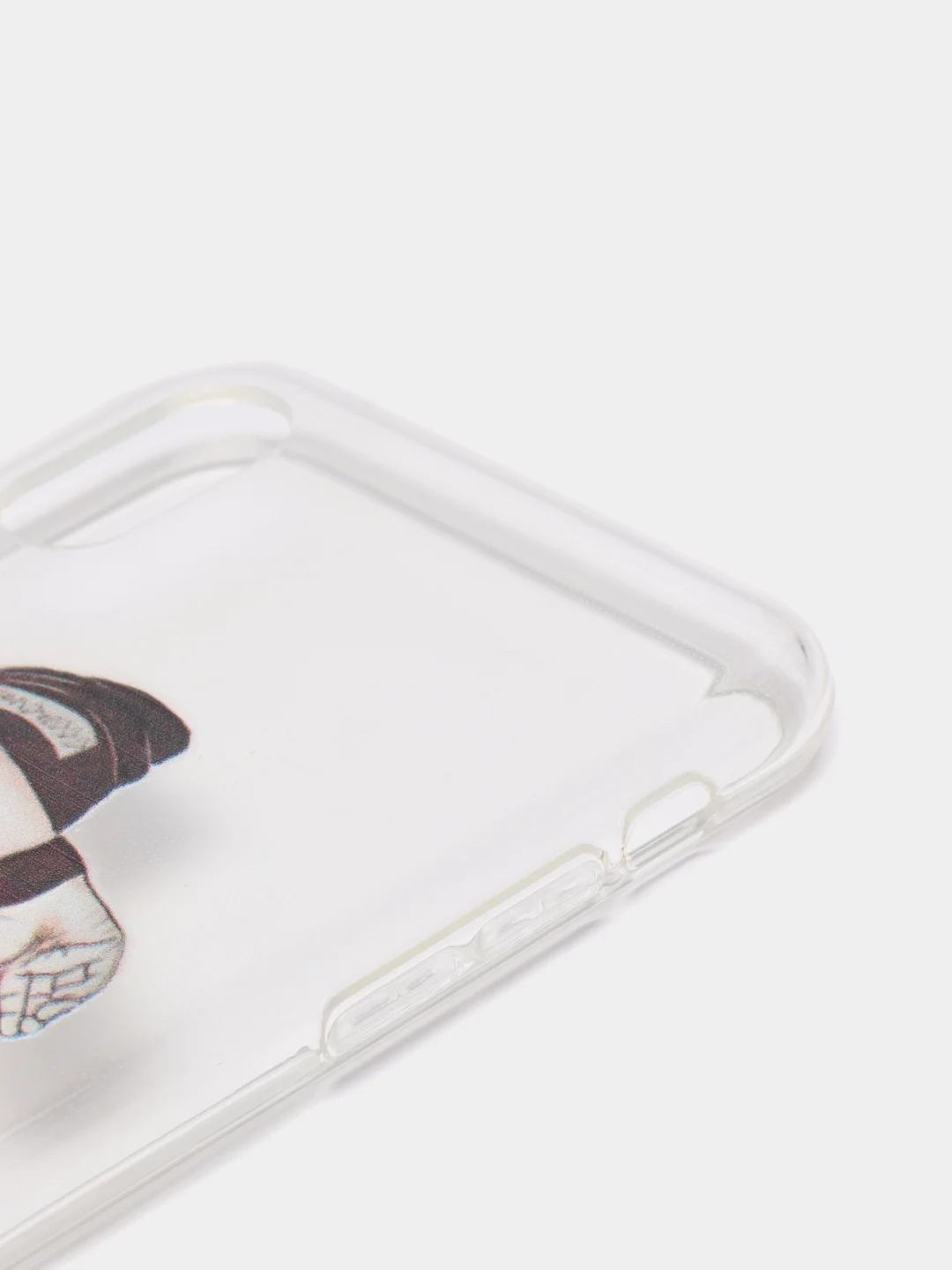 Хаки чехол Apple iPhone X / Xs прозрачный силиконовый с рисунком