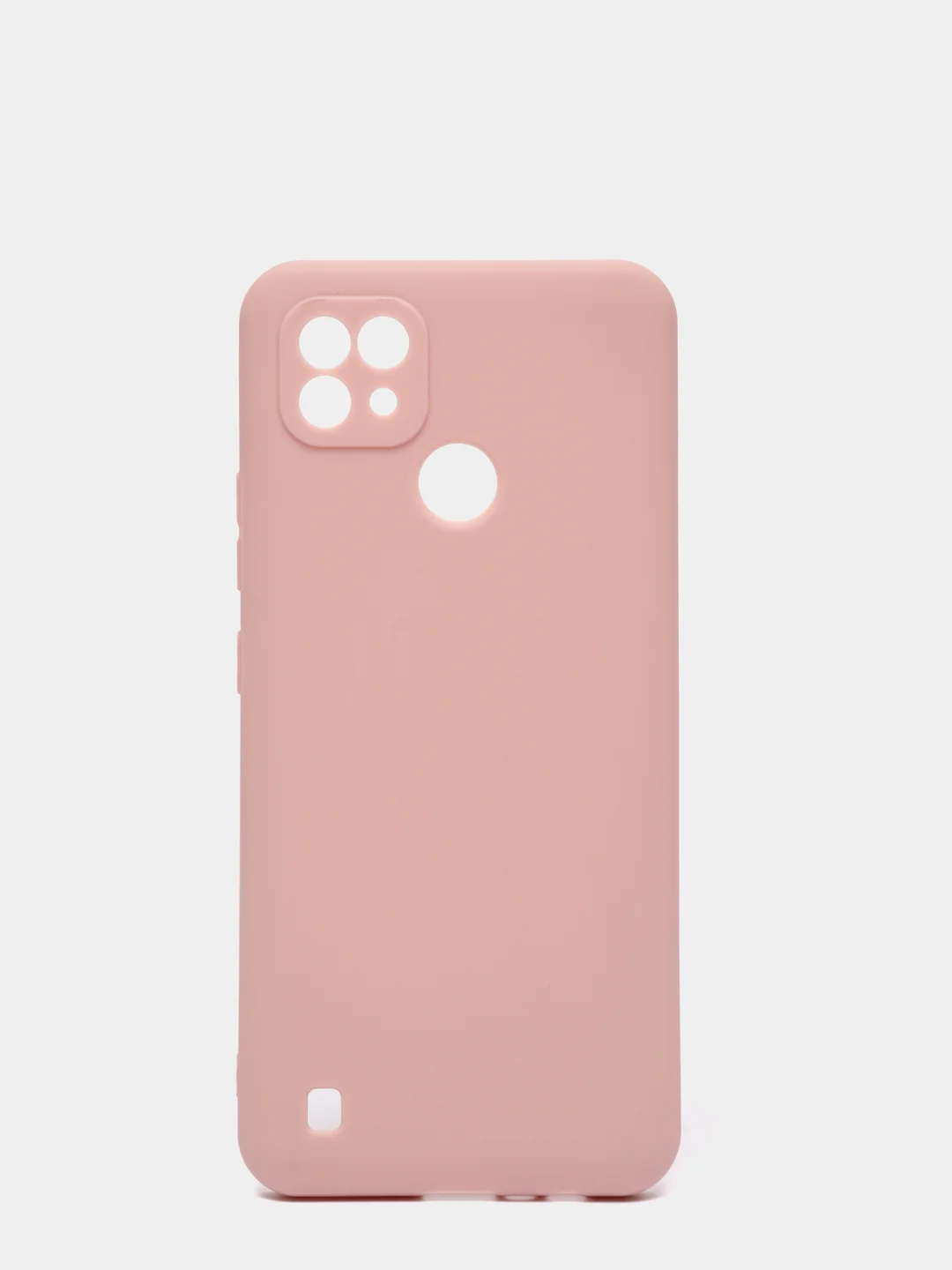 Коралловый меланж чехол силиконовый Realme C21 Реалми С21 цветной, матовый