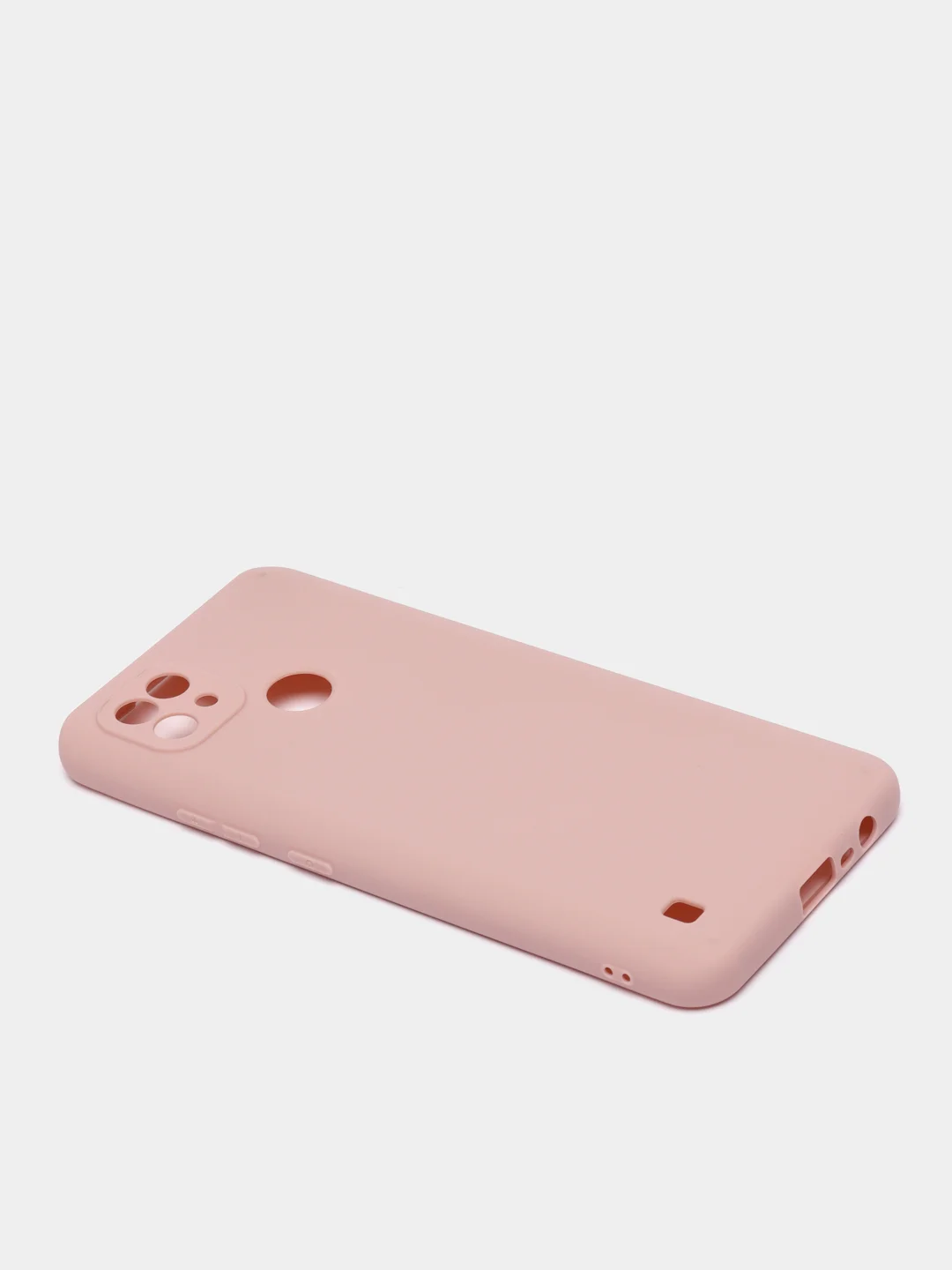 Коралловый меланж чехол силиконовый Realme C21 Реалми С21 цветной, матовый