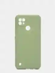 Лесной зеленый чехол силиконовый Realme C21 Реалми С21 цветной, матовый