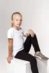 Лосины для девочки 5+ базовые, черные