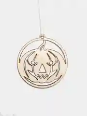 Бежевый подвеска резная, украшение, "Halloween"
