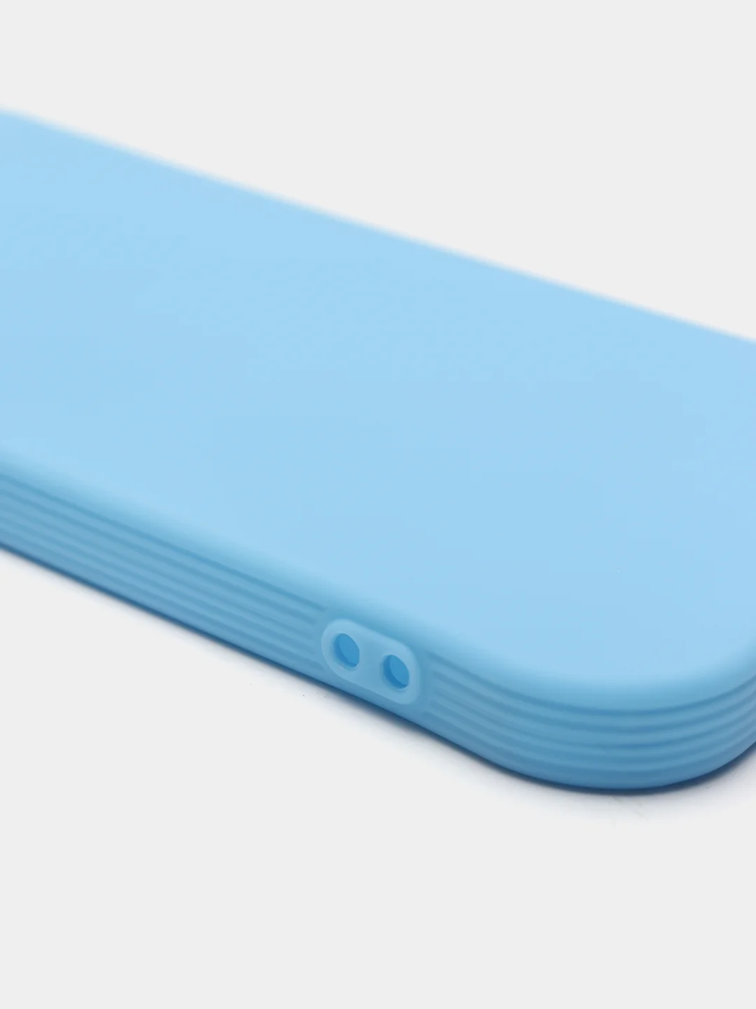 Голубой cиликоновый чехол для iPhone 12/12 PRO 6.1 (2021)
