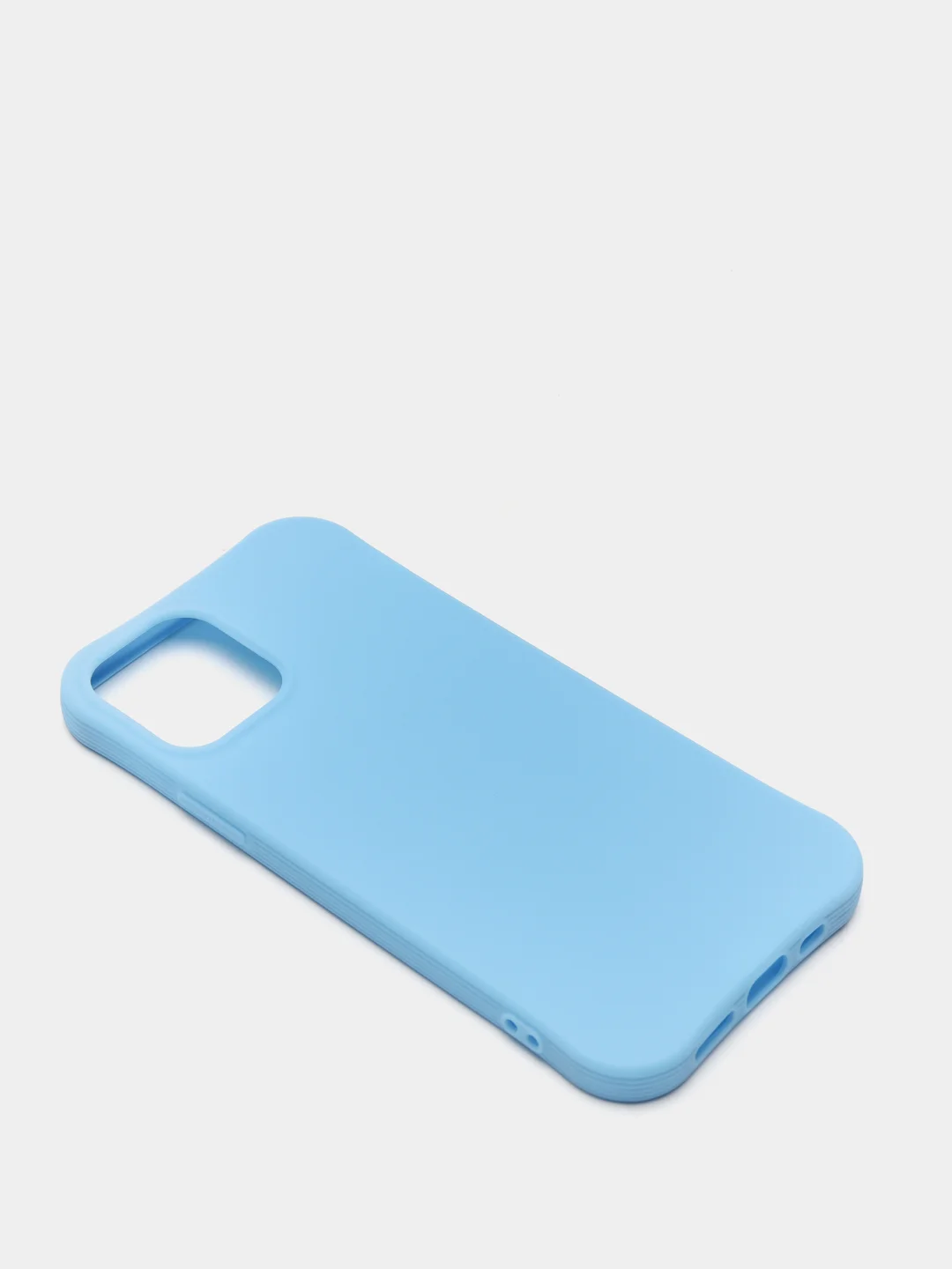 Голубой cиликоновый чехол для iPhone 12/12 PRO 6.1 (2021)