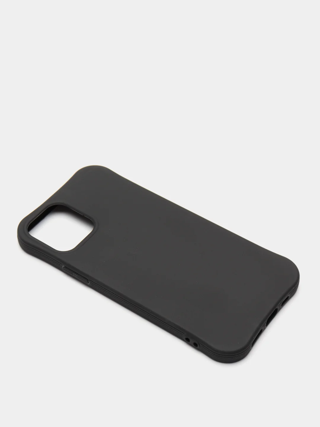 Черный cиликоновый чехол для iPhone 12/12 PRO 6.1 (2021)