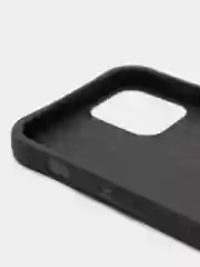 Черный cиликоновый чехол для iPhone 12/12 PRO 6.1 (2021)