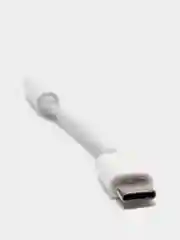 Белый адаптер аудио переходник (Type-C/3.5mm jack aux)