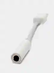 Белый адаптер аудио переходник (Type-C/3.5mm jack aux)