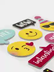 Наклейки из eva "Смайлики", 14 штук, 13 х 21 см, Юнландия