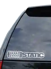Наклейка на авто "STATIC - СТАТИКА", 21 х 4 см