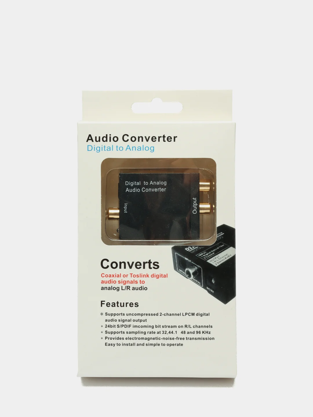 Конвертер Optical(AM) Toslink 285C - Аудио 2RCA(AM)