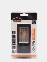 Фонарь подвесной 28+4 LED, 3хААА, пластик, 12х6х2см