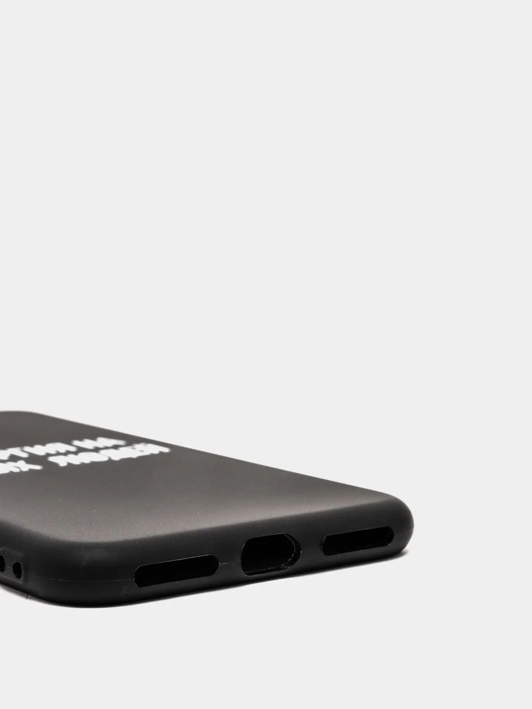 Черный силиконовый чехол с надписями для iPhone X/Xs, Xr, 11, 12/12Pro, 13/13Pro, 14/14Pro