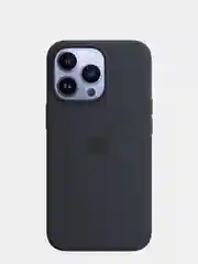 Угольный чехол iPhone 13, 13 mini, 13 Pro, 13 Pro Max силиконовый Silicone case с открытым низом