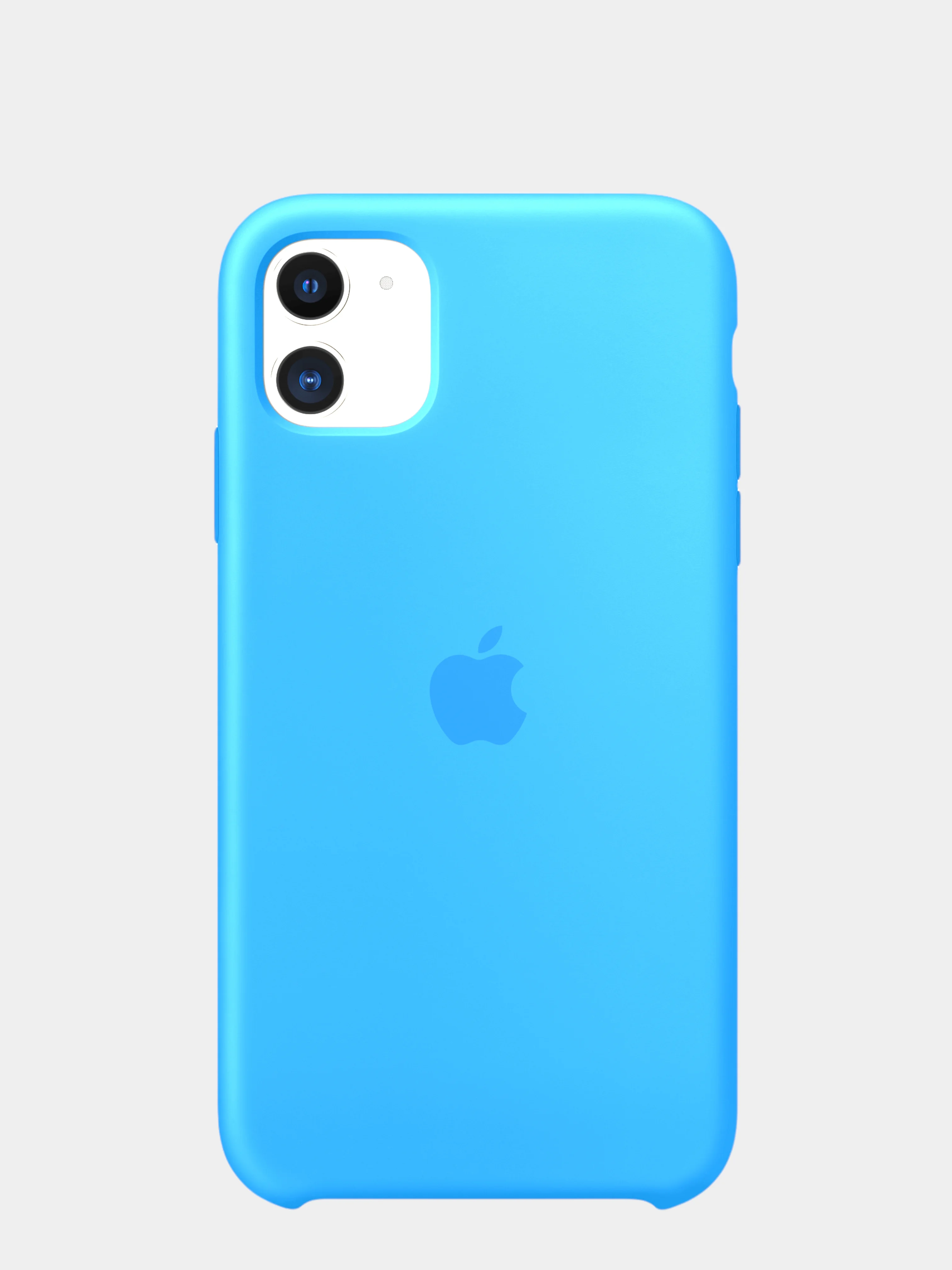 Голубой чехол iPhone 11, 11 Pro, 11 Pro Max, 20 цветов, силиконовый Silicone case