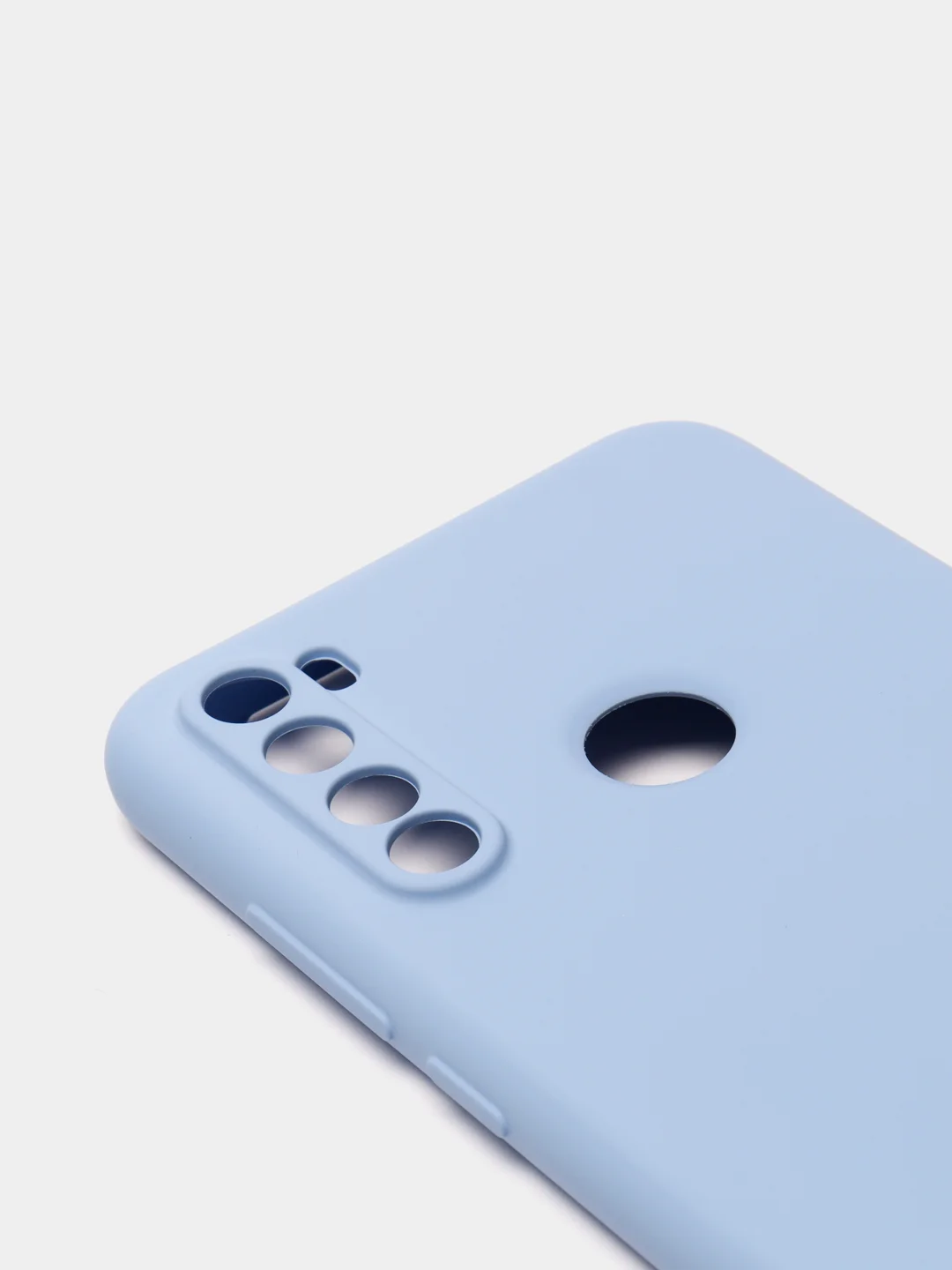 Бирюзовый чехол силиконовый для Xiaomi Redmi Note 8T ( Редми нот 8т) с бархатной подкладкой
