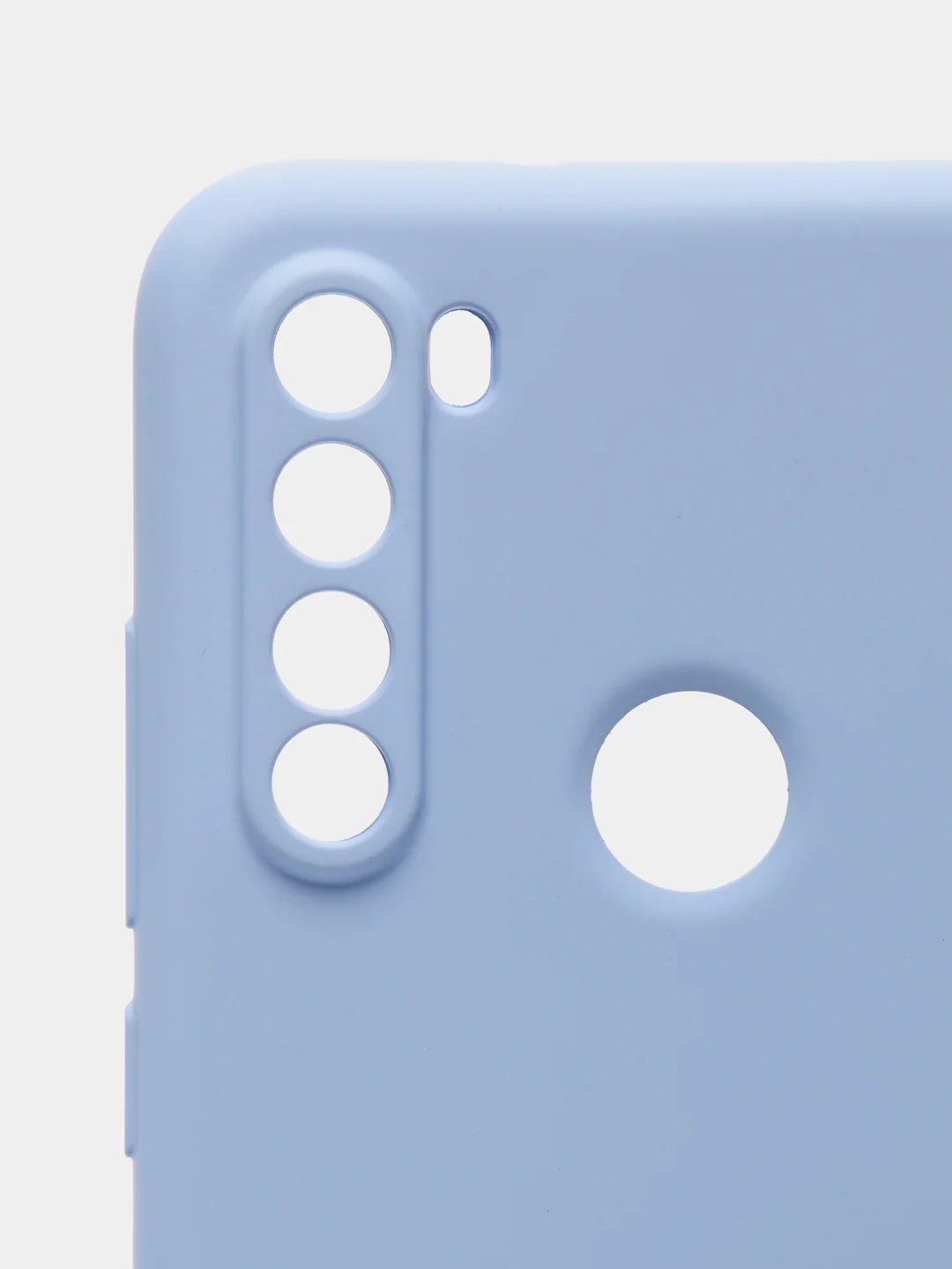 Бирюзовый чехол силиконовый для Xiaomi Redmi Note 8T ( Редми нот 8т) с бархатной подкладкой