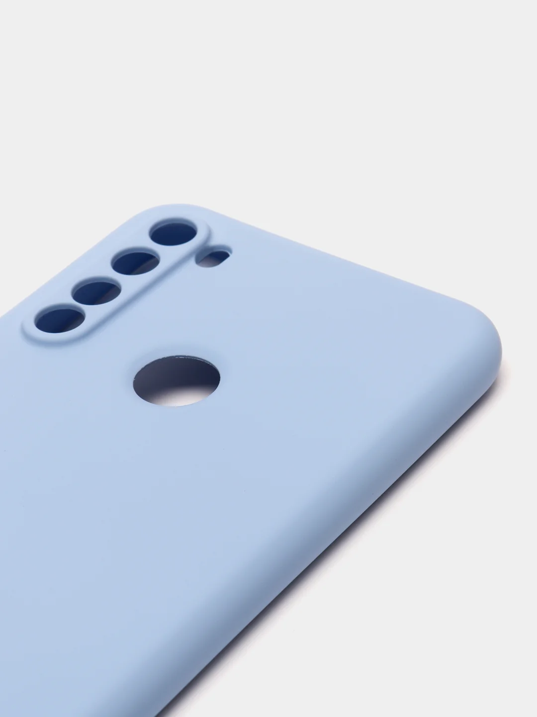 Бирюзовый чехол силиконовый для Xiaomi Redmi Note 8T ( Редми нот 8т) с бархатной подкладкой