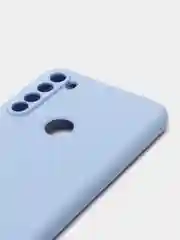 Бирюзовый чехол силиконовый для Xiaomi Redmi Note 8T ( Редми нот 8т)  с бархатной подкладкой