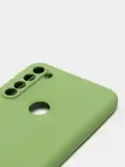 Лесной зеленый чехол силиконовый для Xiaomi Redmi Note 8T ( Редми нот 8т)  с бархатной подкладкой